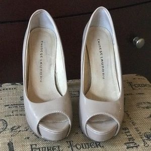 Chinese Laundry nude peep toe heels 👠